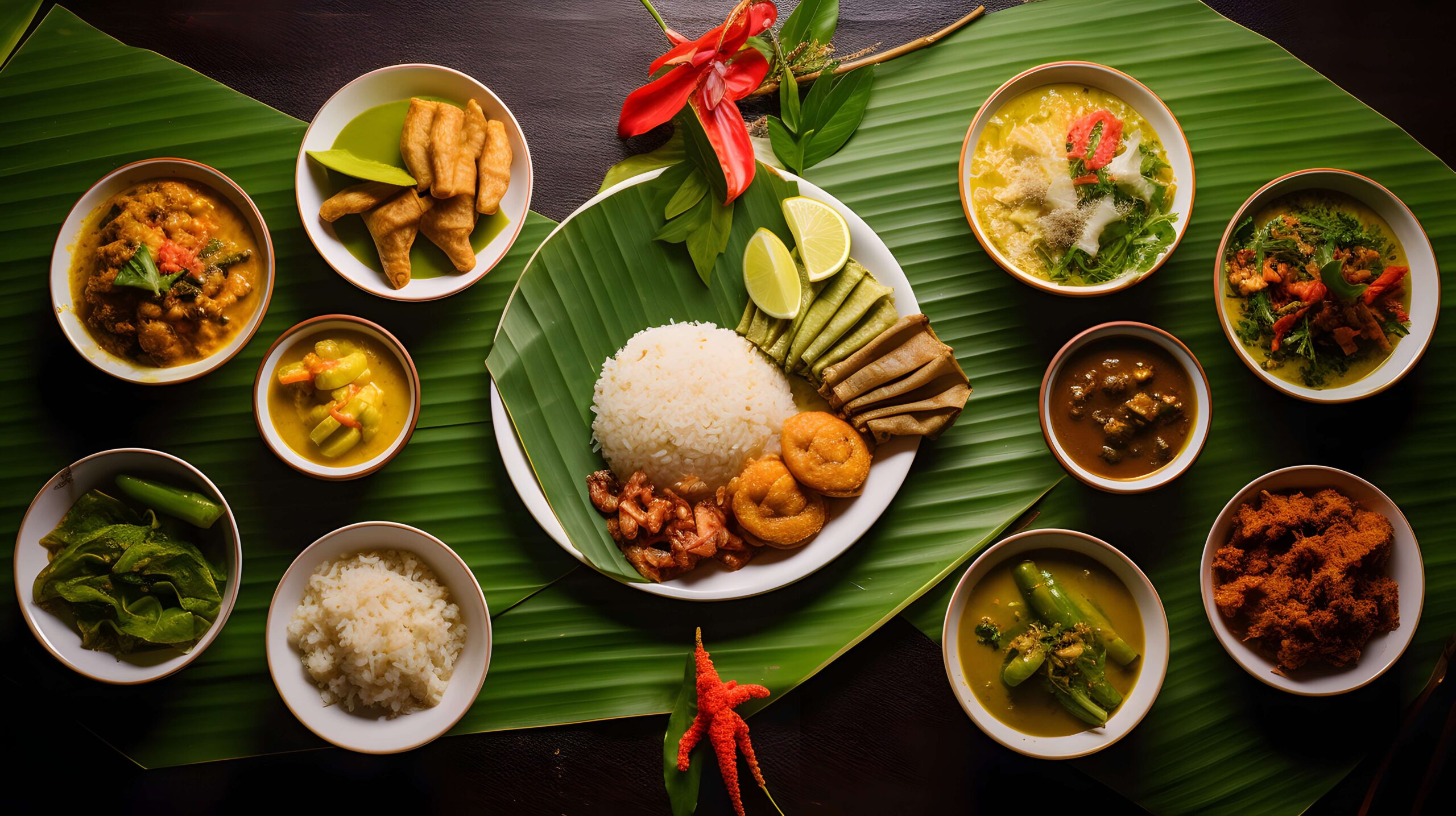 Thailändisches Buffet im Restaurant Loisbach