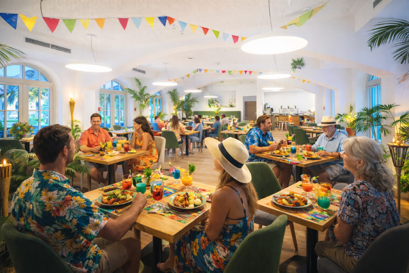 Karibischer Abend im Restaurant Schloss Haindorf
