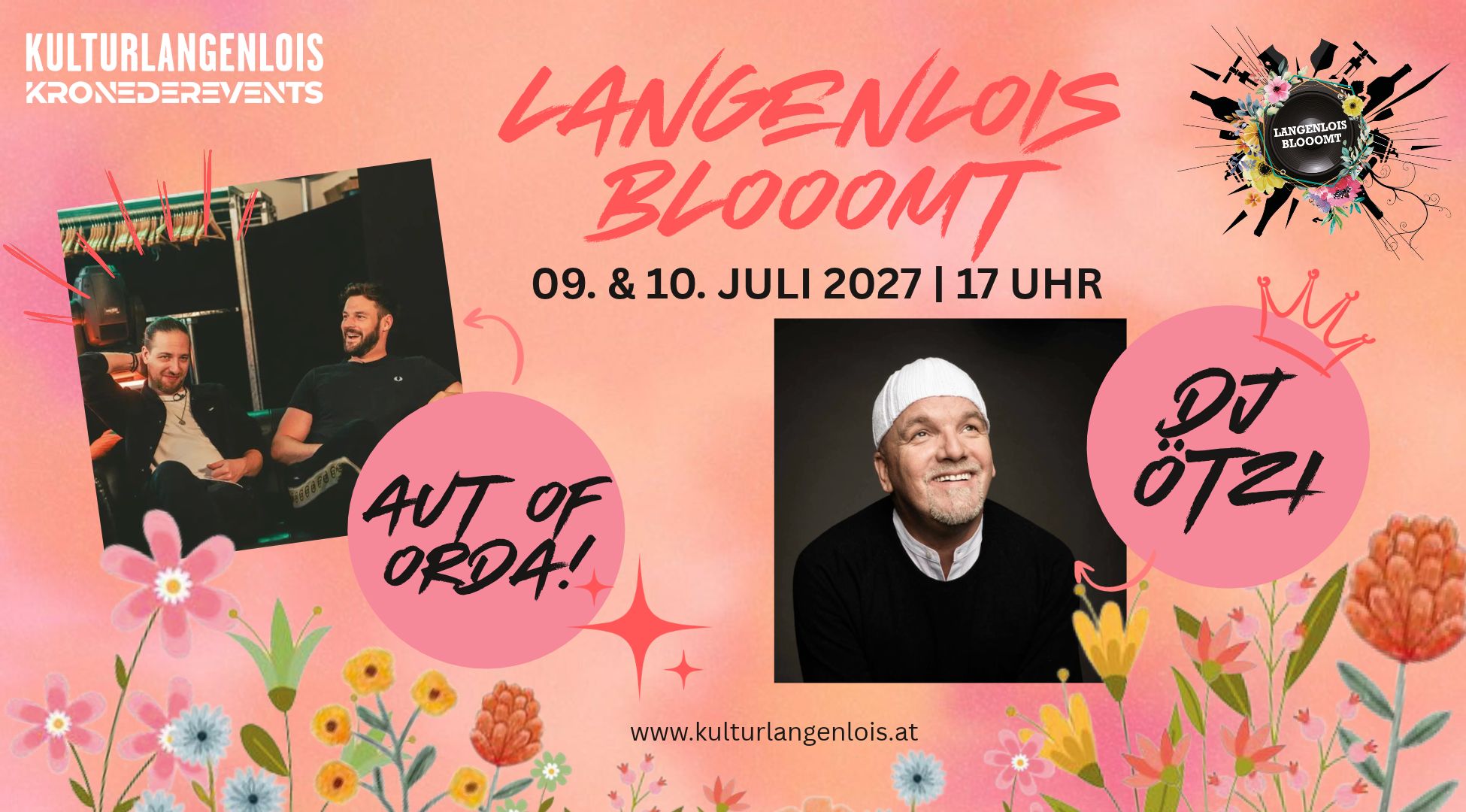 Langenlois blooomt auf der Open-Air-Bühne im Schloss Haindorf, Freitag, 09.07.2027