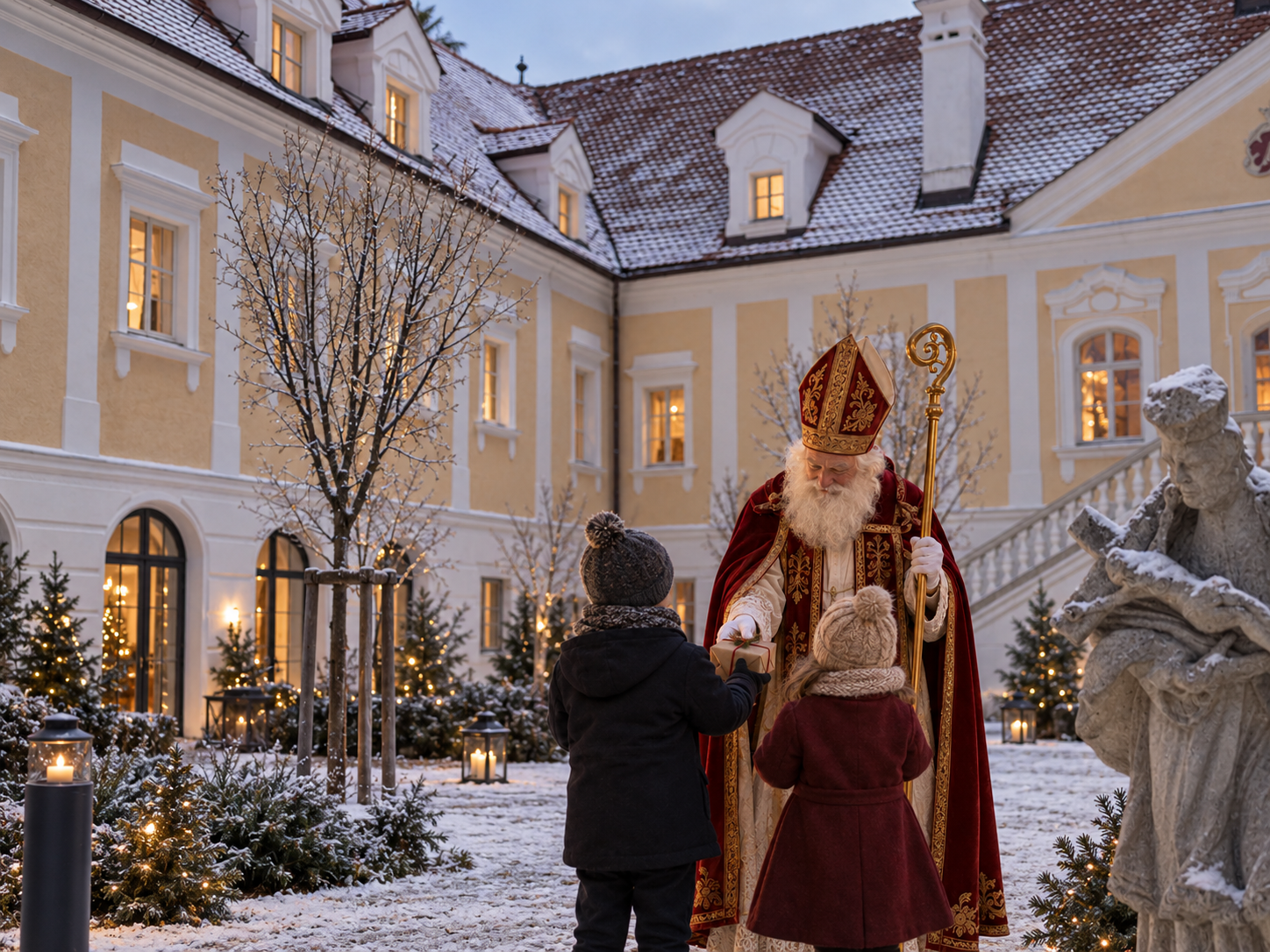 Nikolaus-Buffet im Restaurant Schloss Haindorf